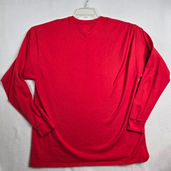Champion Men's Red Long‎ Sleeve Crewneck T-Shirt Authentic Athleticwear Size 2XL - Picture 2 of 8